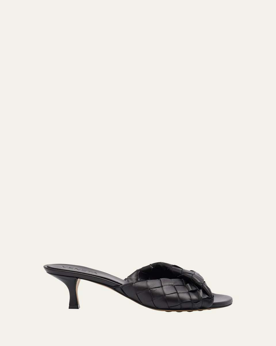 Interciato Woven Twist Mule Sandals